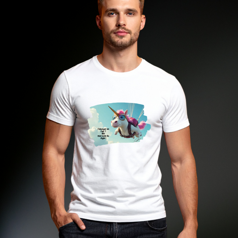 T-Shirt Licorne "Parachute"