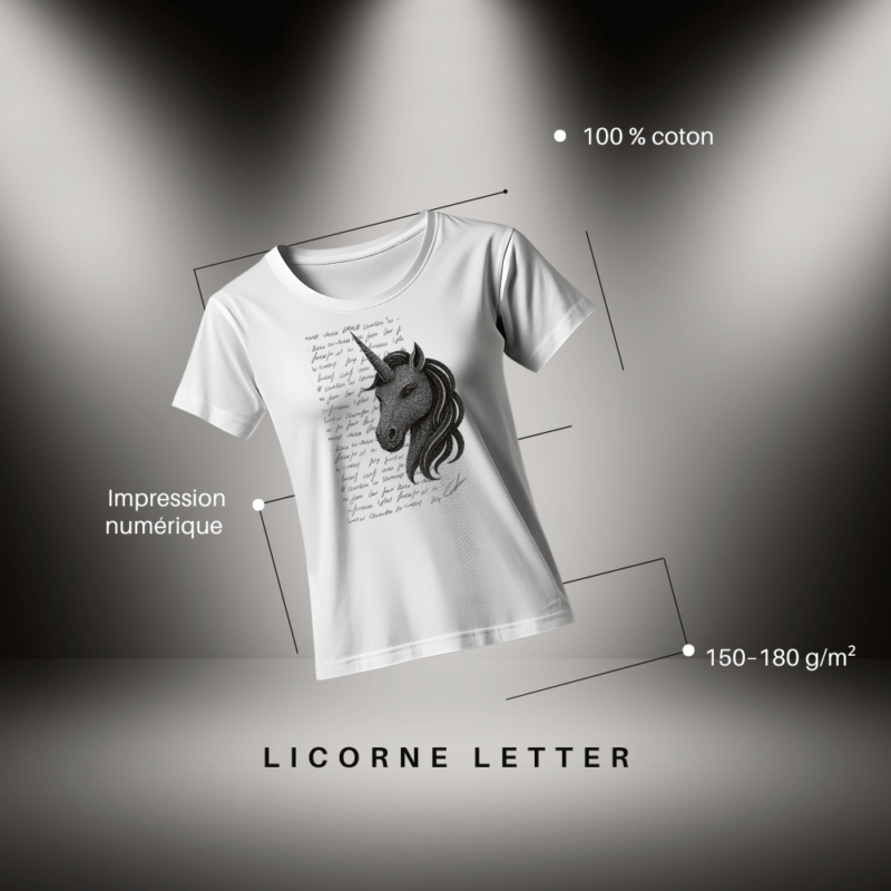 T-shirt Letter - Cmalicorne