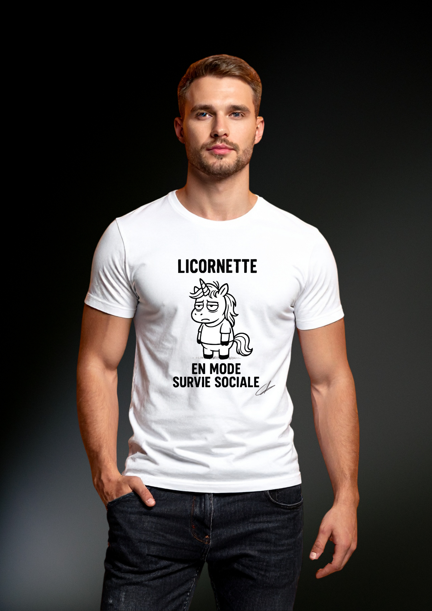 T-shirt Licornette – Survie Sociale