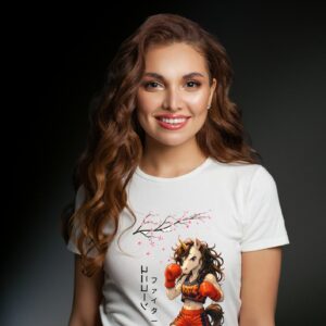 T-shirt Licorne Manga Combat Femme