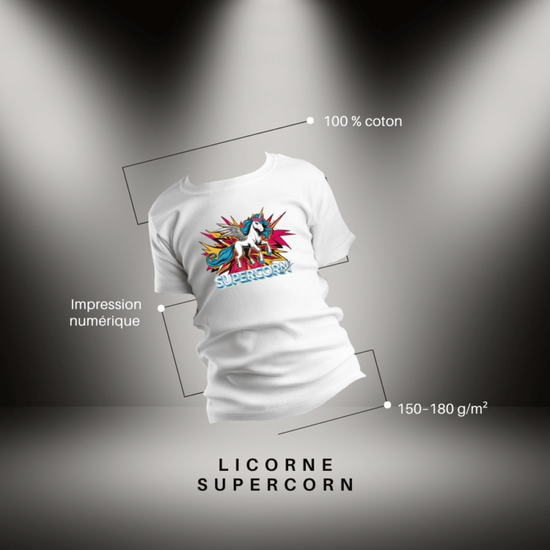 T-shirt Supercorn - Cmalicorne