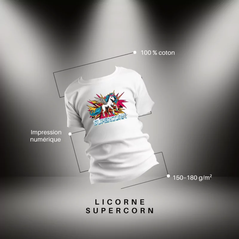T-shirt Supercorn - Cmalicorne