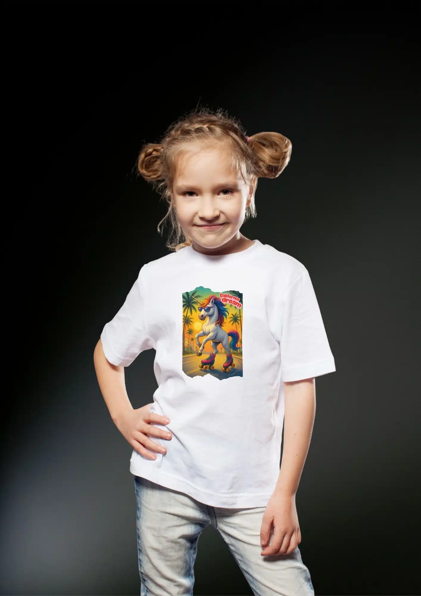 T-shirt Enfant Licorne « CALIFORNIA DREAM»