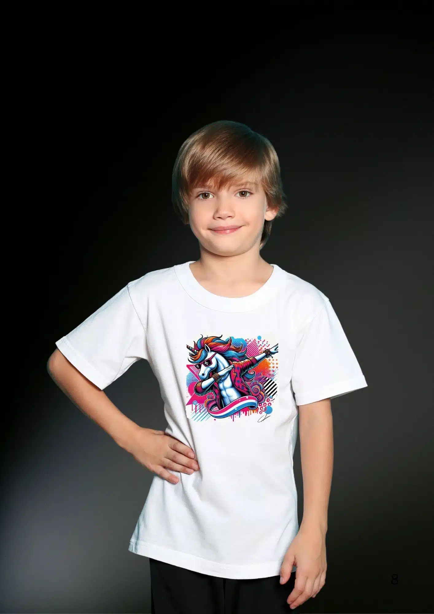 T-shirt Enfant Licorne « DAB BOY »
