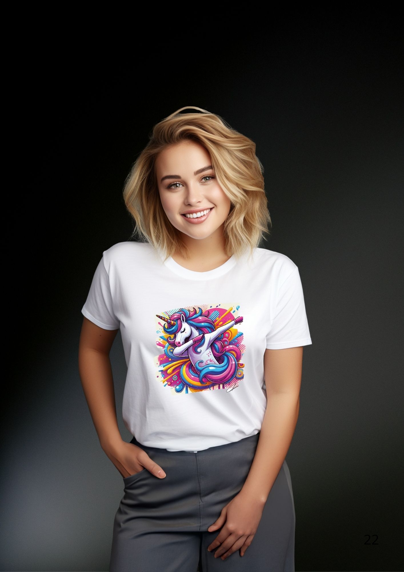T-shirt Licorne "DAB GIRL"