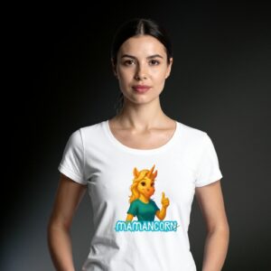 T-shirt Licorne "MAMANCORN"