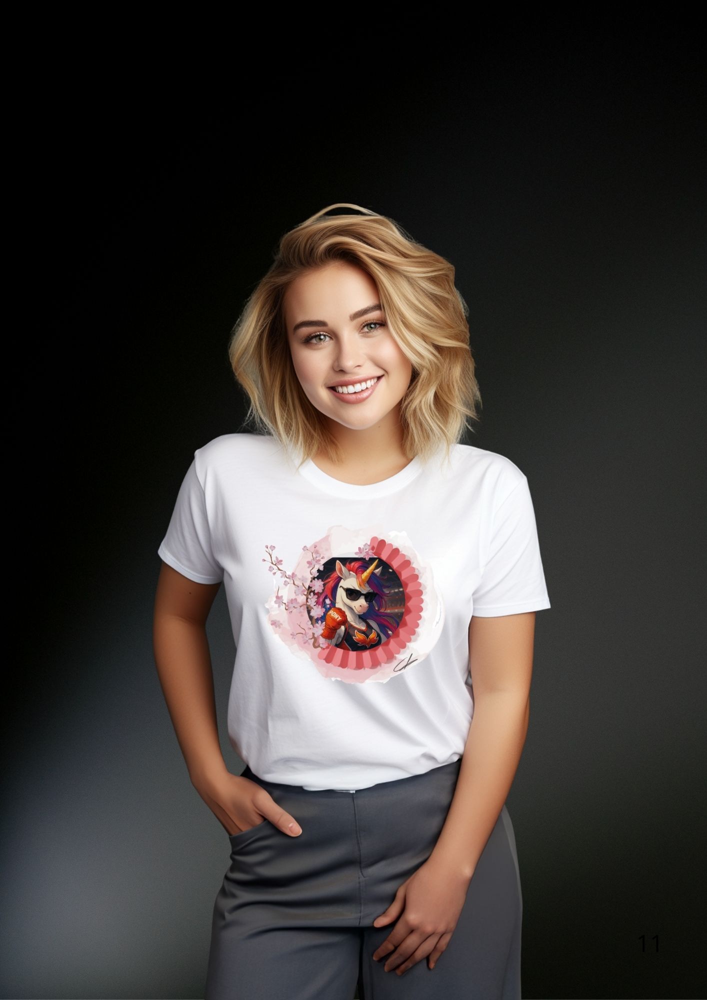 T-shirt Licorne "MANGA BOXE"