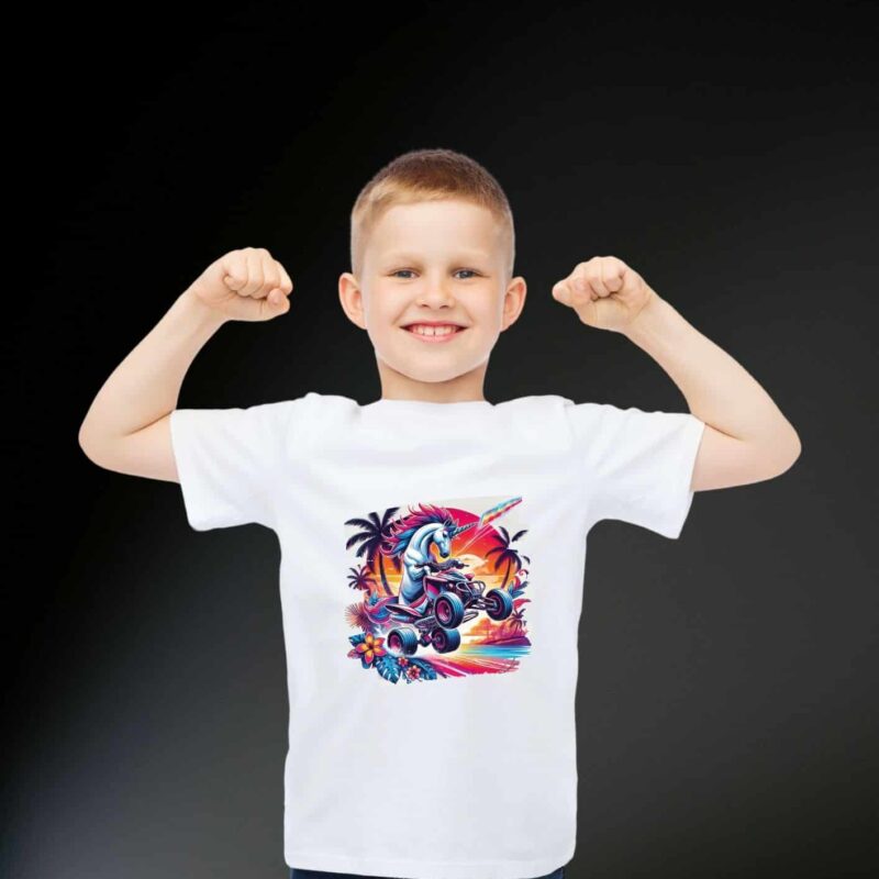 T-shirt Enfant Licorne « QUAD»
