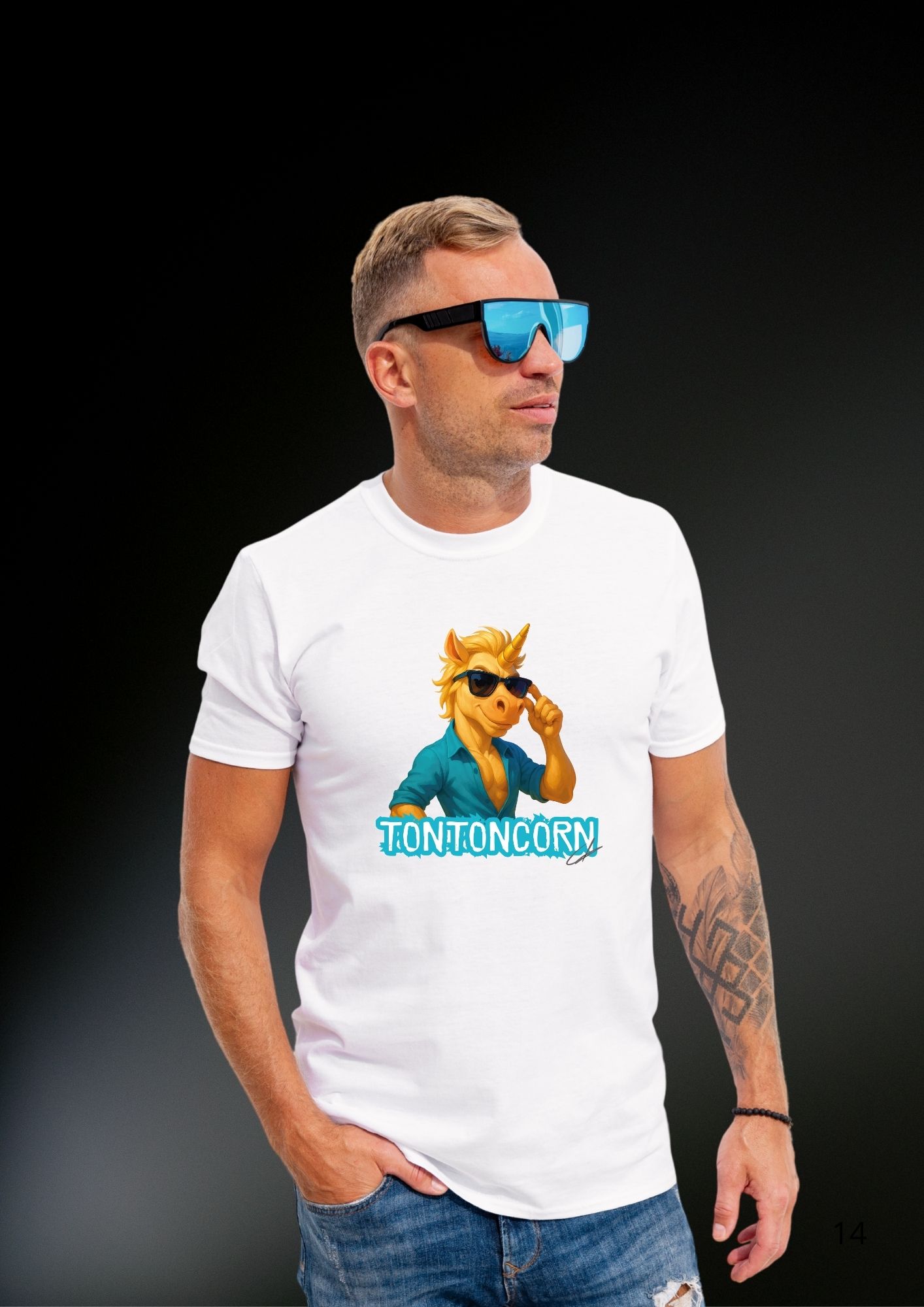 T-shirt Licorne "TONTONCORN"