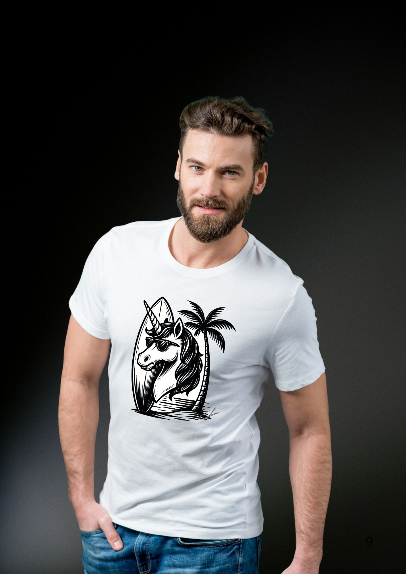 T-shirt Licorne "TROPIQUES"